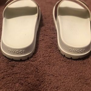 Men’s Authentic White Gucci Slides